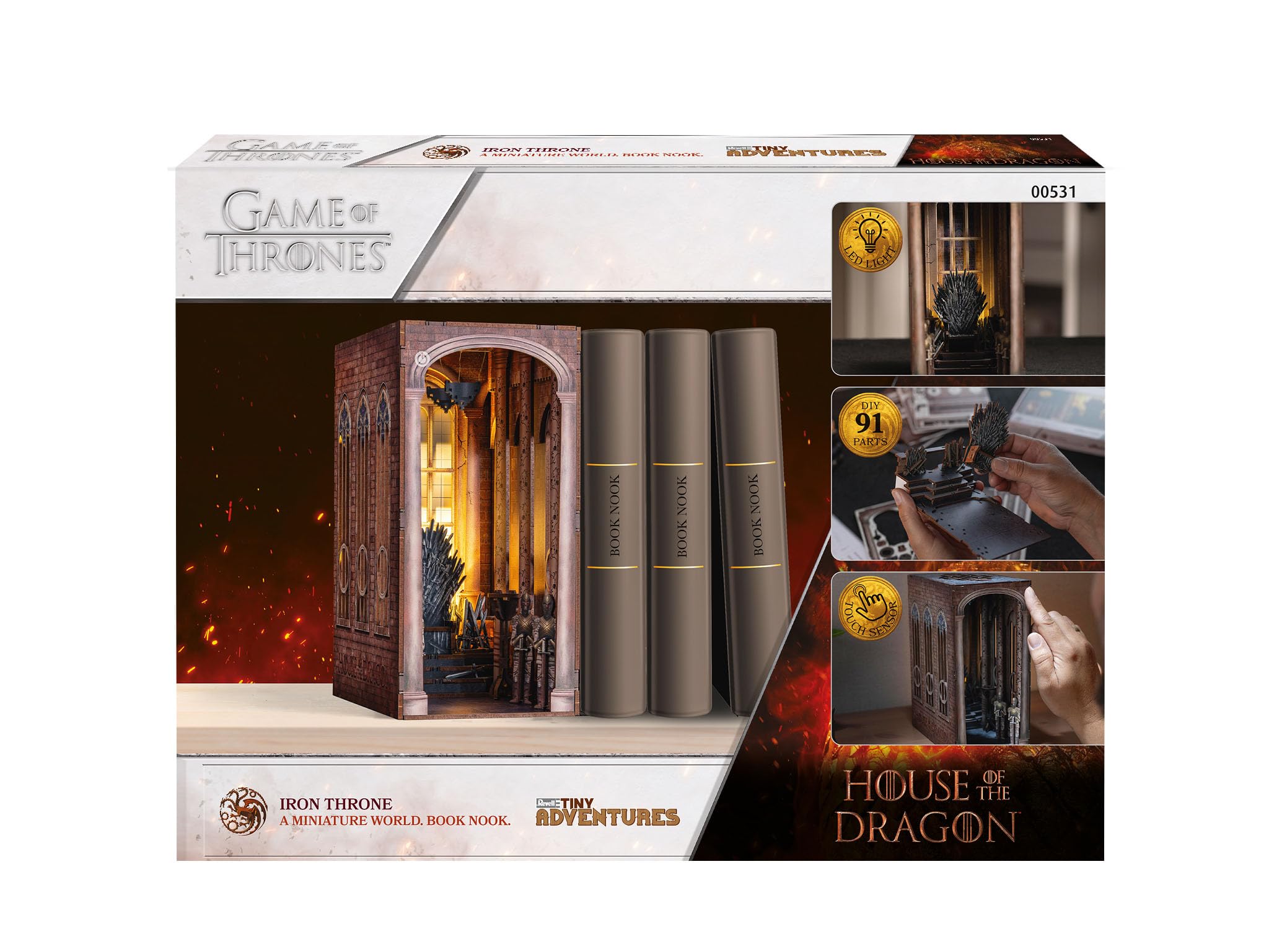 Revell Tiny Adventures Iron Throne 3D Maison Miniature Serre-livres en Bois Trône de Fer