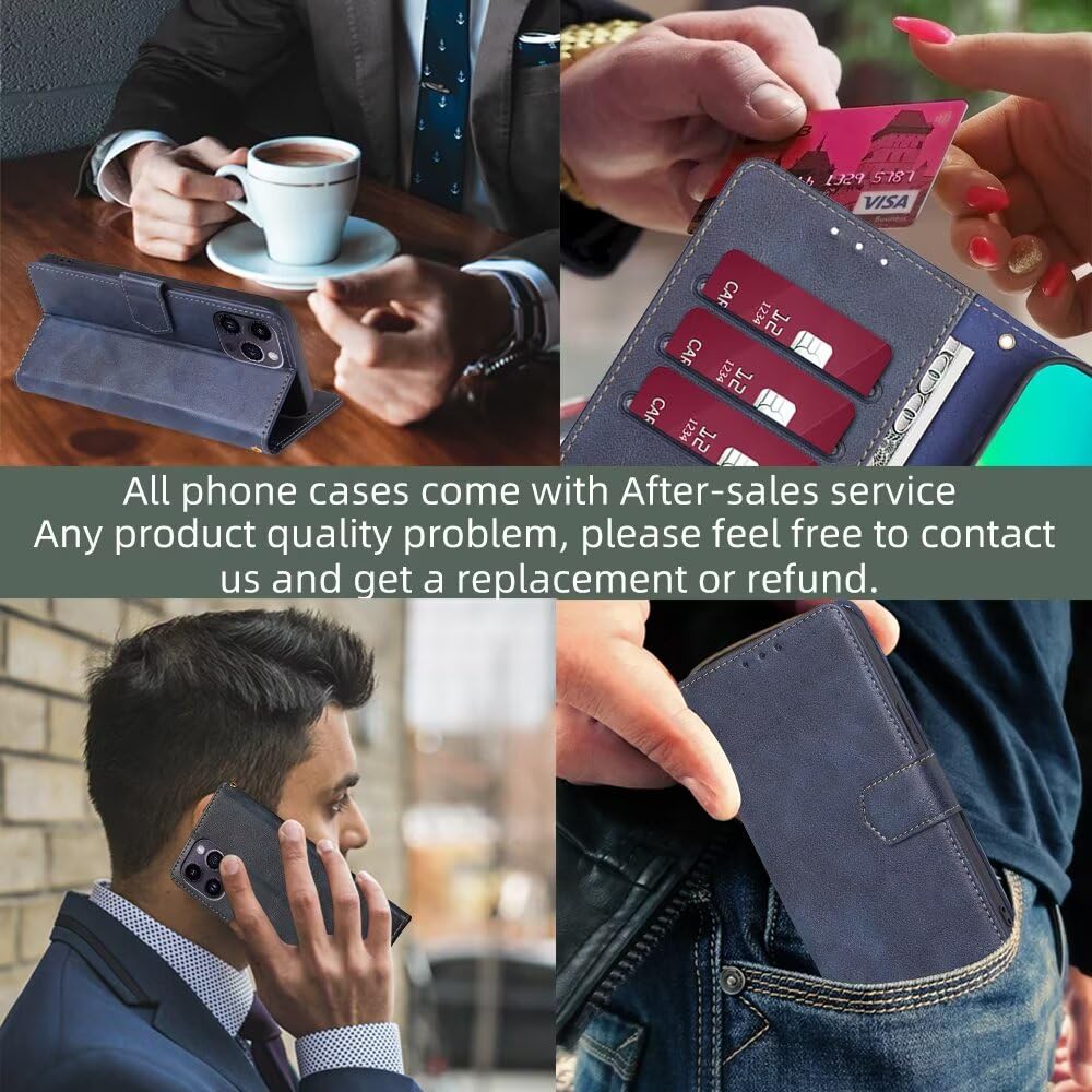 RankOne Etui na telefon komórkowy Motorola Moto Edge 70 Fusion (6,78" cala) etui na telefon komórkowy ze skóry - etui z zapięciem magnetycznym - etui ochronne - niebieskie