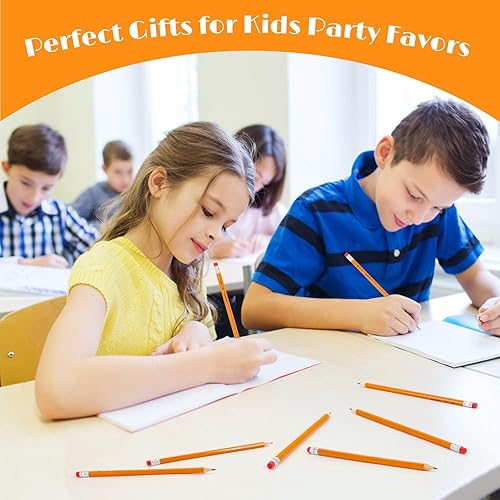 Miniatura 7 de Hapikalor Paquete de 360 lápices amarillos afilados #2 con borradores, paquete a granel de lápices de grafito para escuela, aula, suministros para