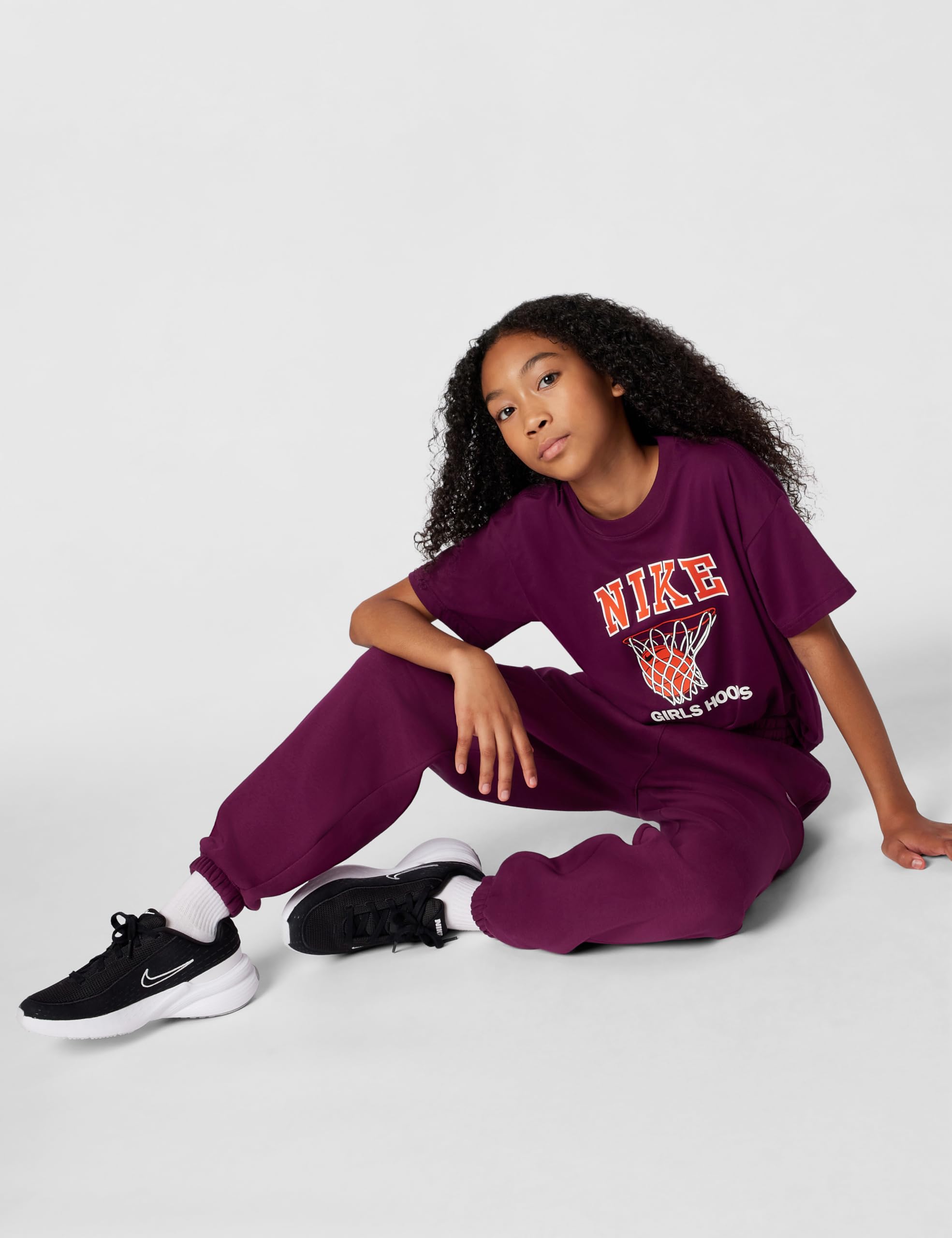 Nike G Nsw Club Flc Loose Pant Lbr - Spodnie o pełnej długości Girl's