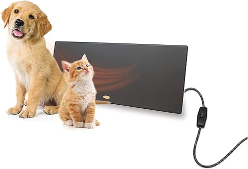 Calentador seguro de la perrera de la pantalla plana del calentador del espacio del animal doméstico de los animales acogedores 150 vatios