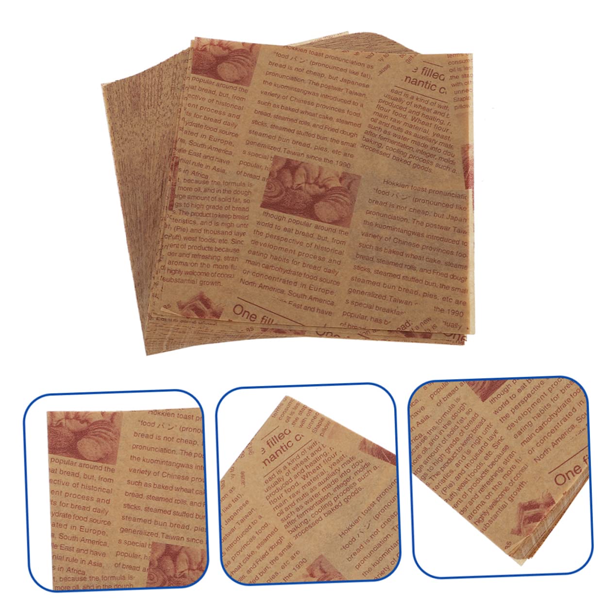 Fogli di Carta da Forno Antiaderente 38x28 Cm 200 Pezzi | Avvolgere Biscotti e Uso in Forno, Formato Pratico per Preparazioni Quotidiane