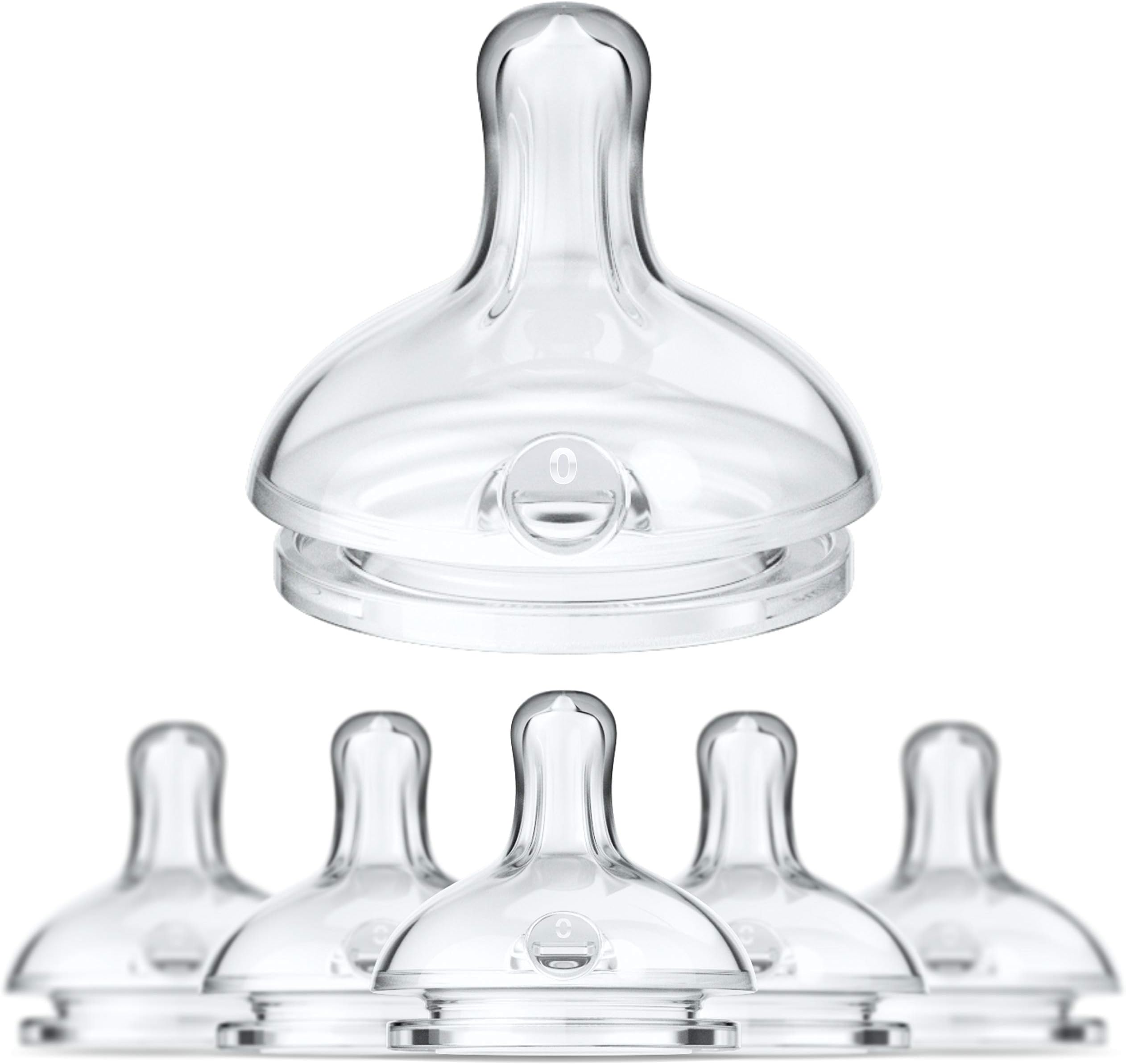 Anti-Colic Bottle Nipple, Newborn Flow 0M+, 3 Count