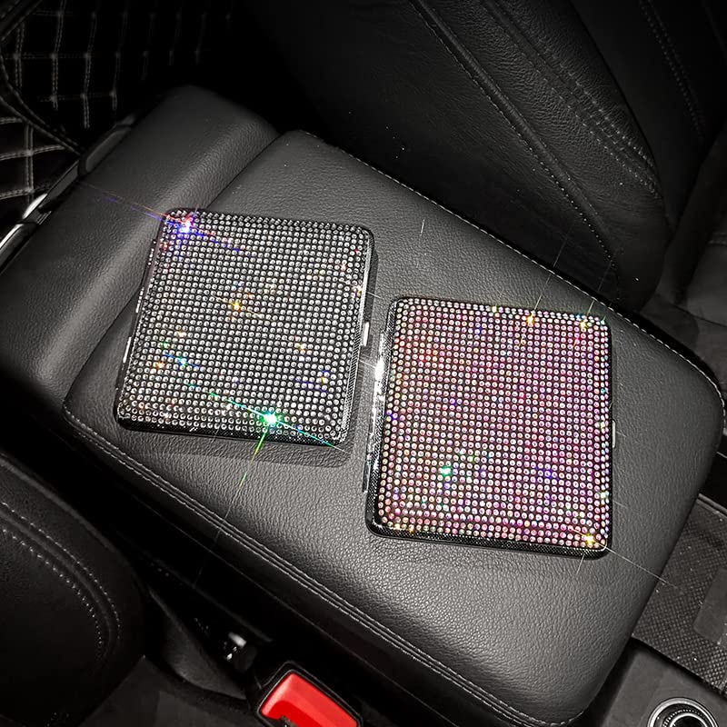 Zigarettenetui für Damen Herren, Glitzer Strass Bling Tragbar Metall Zigarettenschachtel für 20 Zigaretten Elegantes Zigarettencase Wasserdichte Zigarettenhülle Zigarettenkasten Zigatettenbox,Bunt