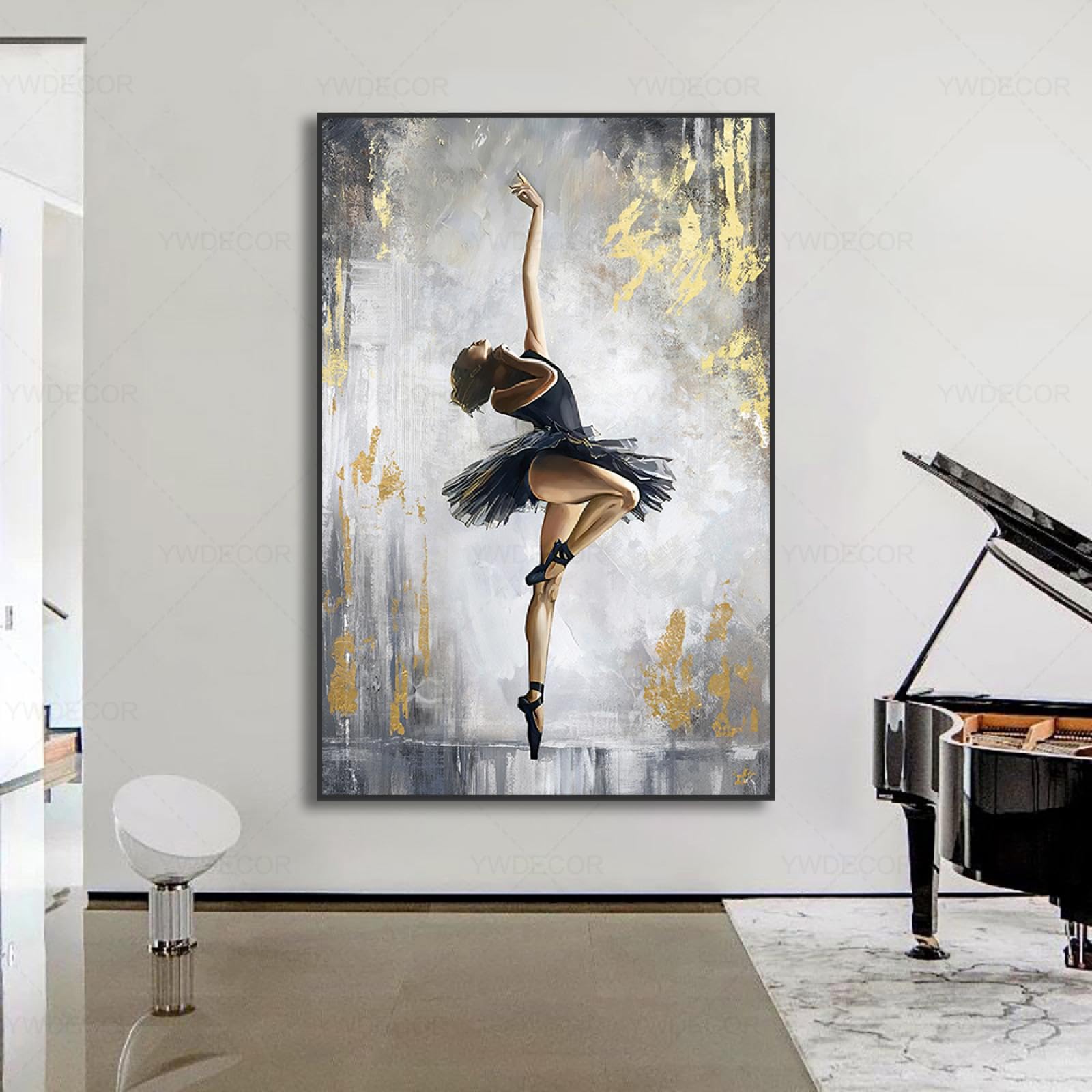 Impression toile danseuse ballet pour decoration salon et interieur chic - 7