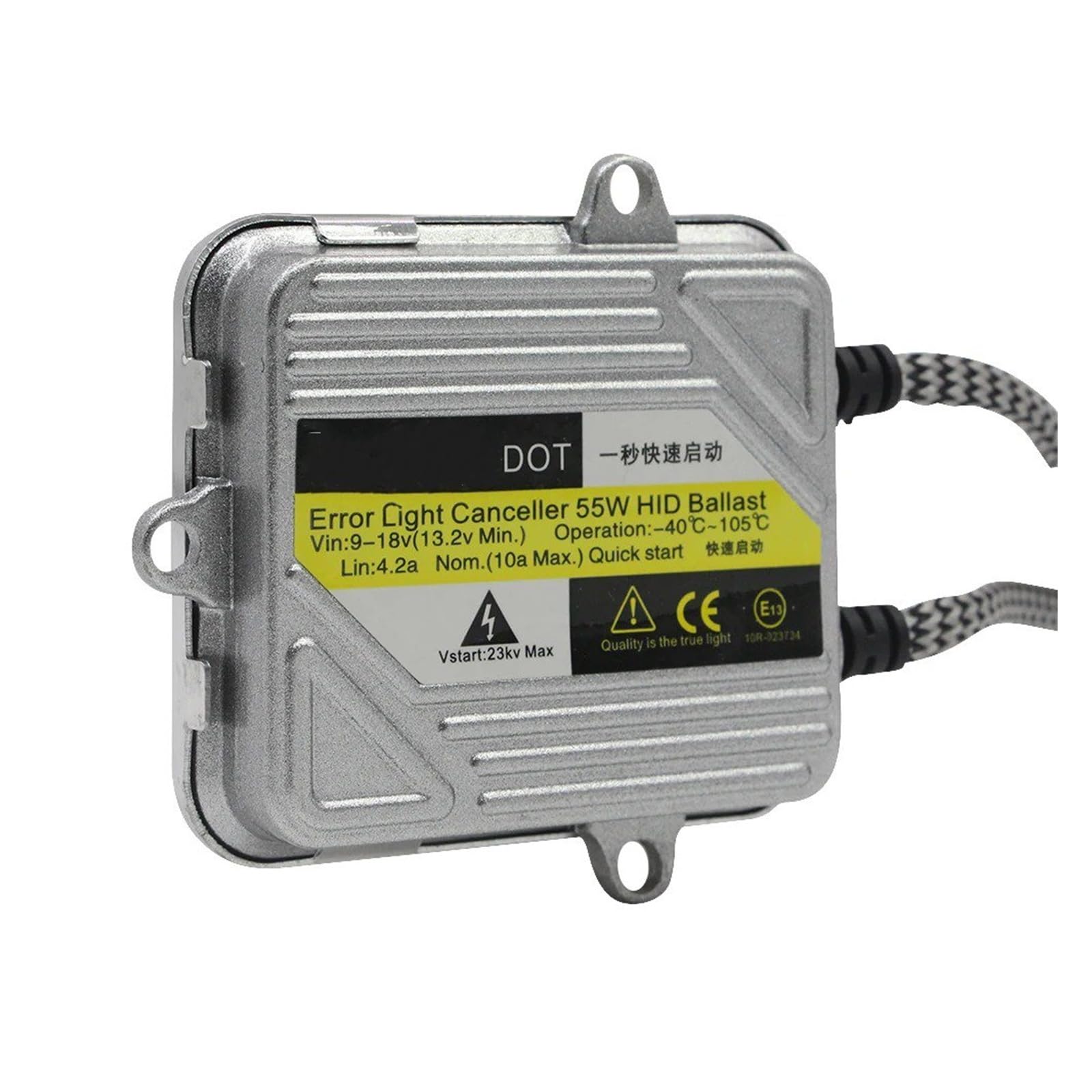 Ballast Xénon Hid Ballast HID pour Ampoule Au Xénon H7 H4 H1 H3 H11 9005 9006 9007 880 881, Bloc Numérique Mince 12V 55W Allumage Électronique