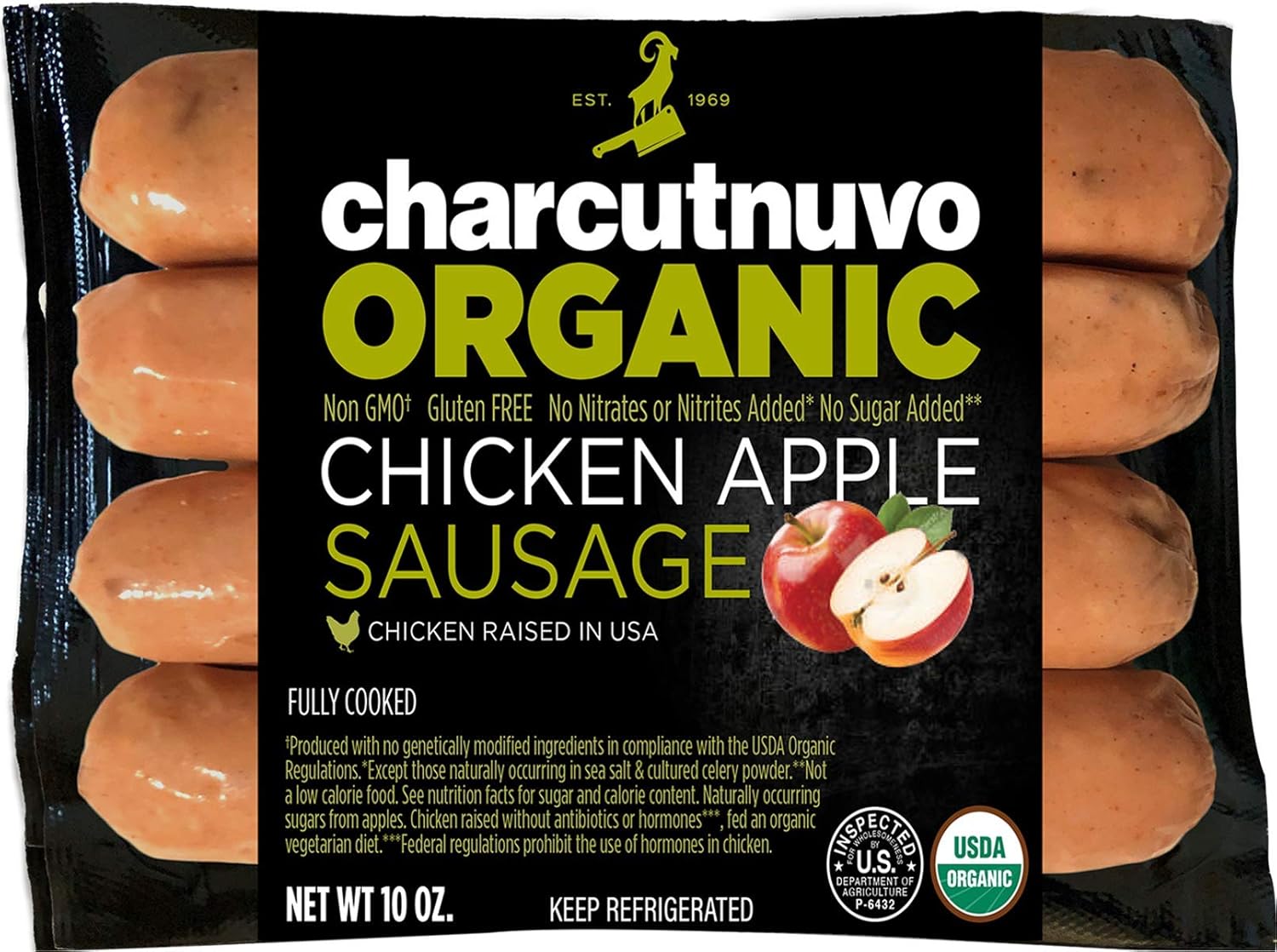Organic Chicken Apple Sausage Non-GMO, Cooked, Nigeria Ubuy