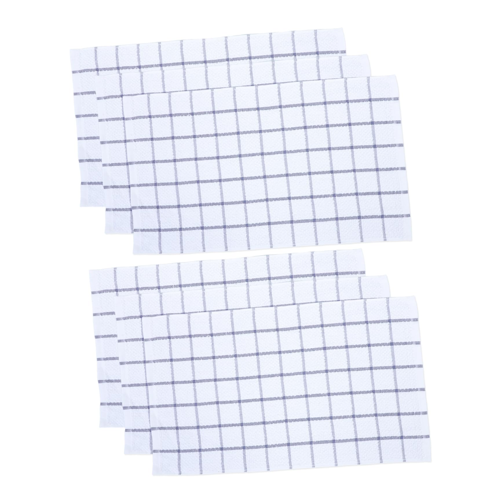 GLEAVI 6 Piezas Paños de Cocina de Algodón de Alta Absorción Paños para Secar Platos Multiusos Resistentes al Desgaste Reutilizables y Lavables para Limpieza de Encimeras para Fregar Plat