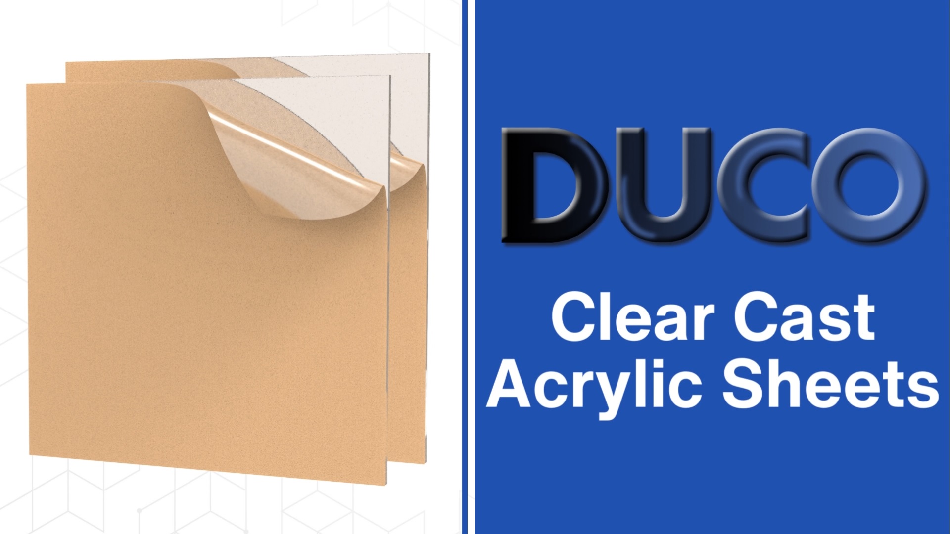Image of Duco Clear Cast Acrylic Sheets 1 /8 inch (3mm) Thick 12 inch x 24 inch - 4 Pack of USA-Made Transparent Plexiglass Sheet - Shatter Resistant Acrylic Board for Window Replacements, Displays, Signs, & Barriers