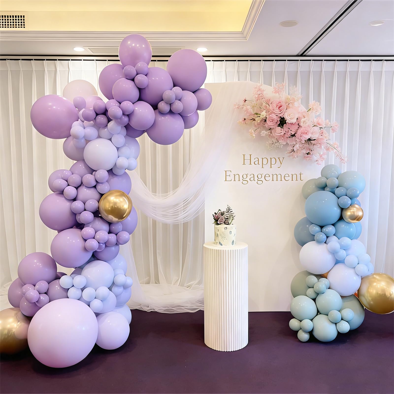 Ballonbogen-Ständer-Set, frei biegbar, 2,5 m und 1,5 m Halbbogen-Ballonständer | Ballonständer für Boden, Hintergrunddekoration für Hochzeit, Geburtstag, Abschlussfeier, Weihnachten, Halloween