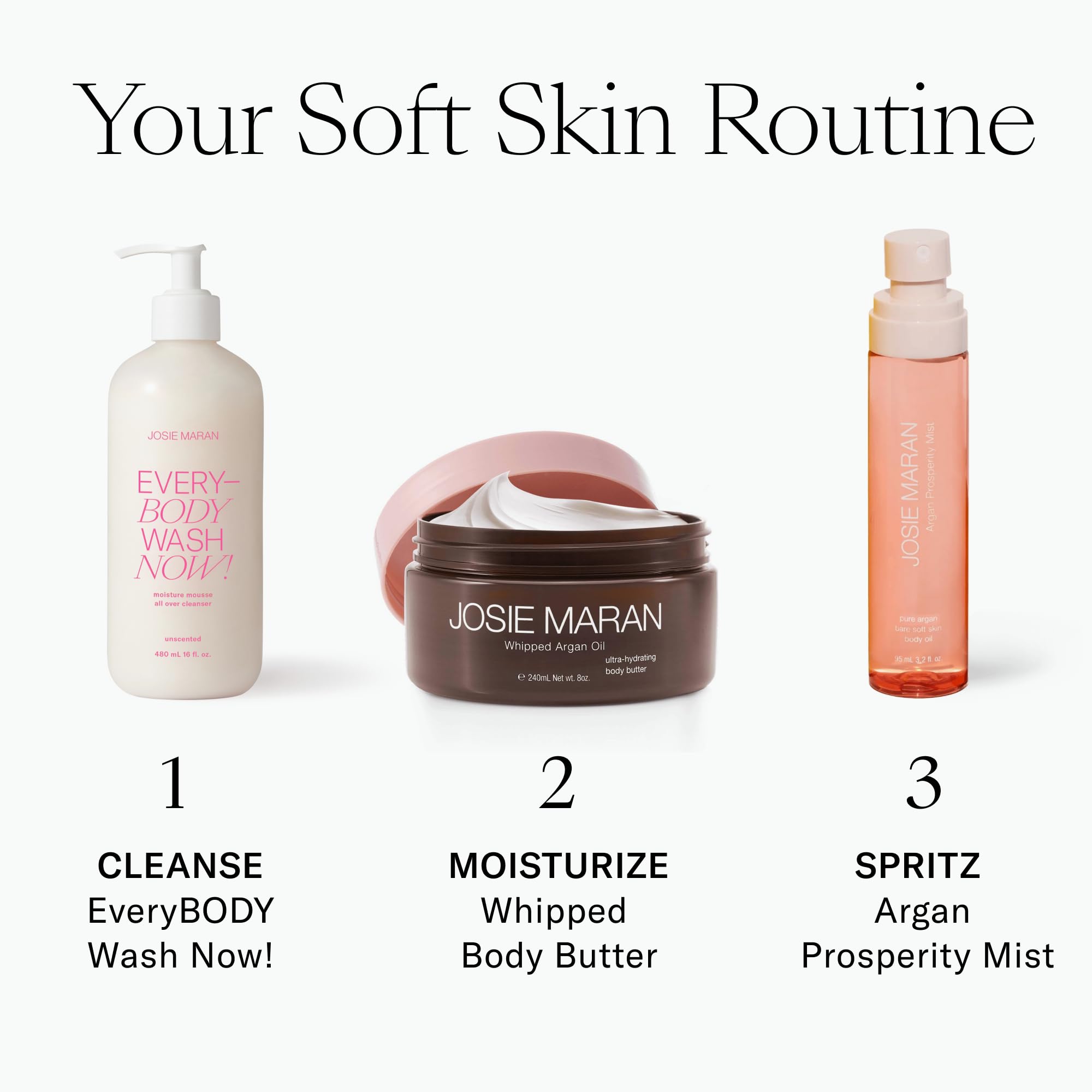 Amazon.com : Josie Maran EveryBODY Wash Now! Shower Gel