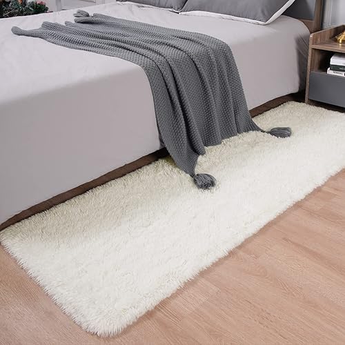 Miniatura 60 de Alfombra esponjosa para dormitorio, alfombra negra de 4 x 6 pies para sala de estar, dormitorio, alfombra peluda para niños, alfombra de felpa suave