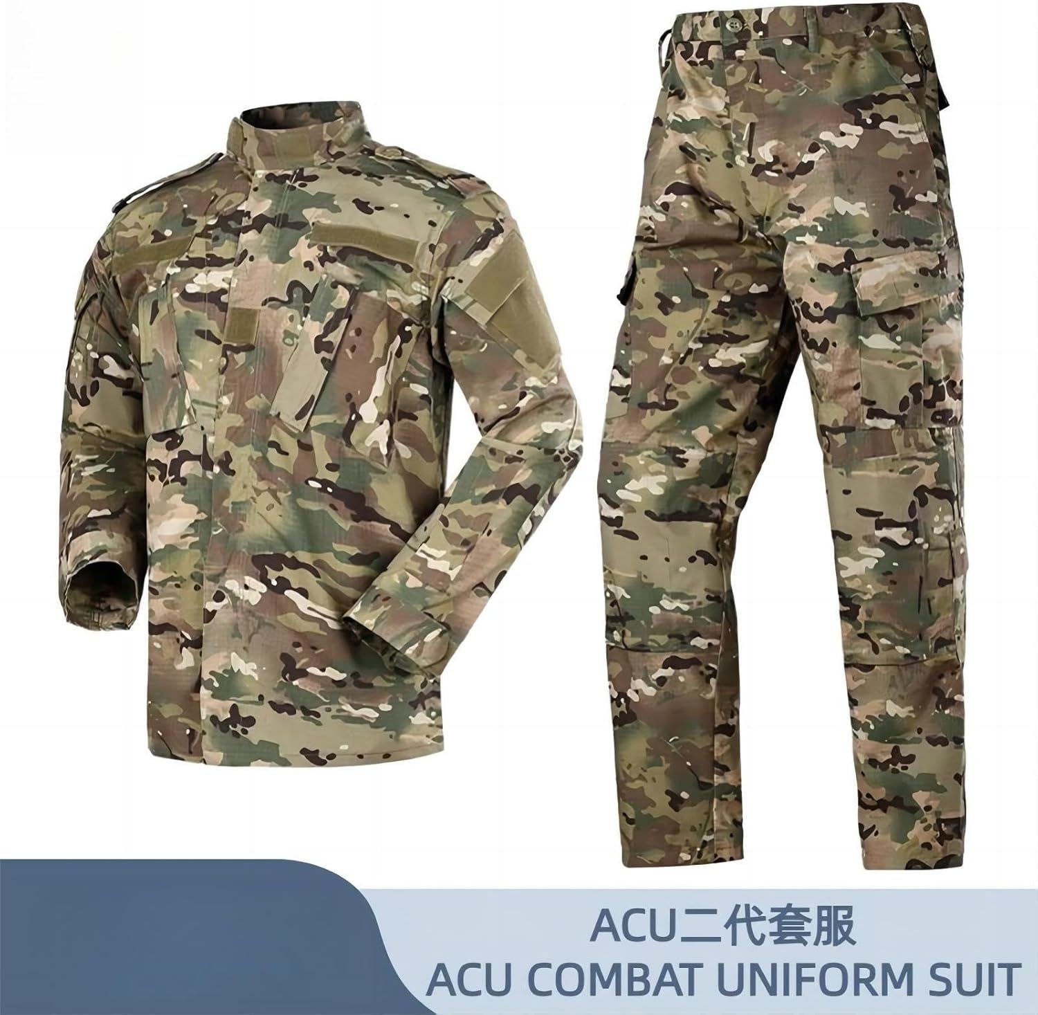 ACU Tactical Training Uniform, Military Camouflage Uniform Set, Hunting Suit BDU Pants, Airsoft Paintball Set