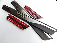 Vista 5 de GZBFTDH Protector de umbral de puerta para Mazda 3 6 CX-30 CX-5 Kick Panels Protector de umbral de protección contra rozaduras, piezas de automóvil