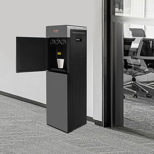 Miniatura 2 de Dispensador de agua para botella de 5 galones, dispensador de agua fría y caliente de carga inferior, fuente de agua de 3 temperaturas, dispensador