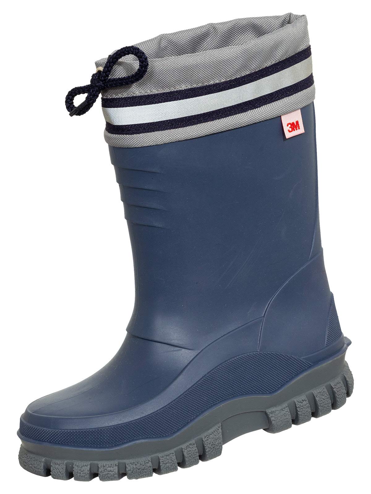Bockstiegel Stiefel Arktis Kinderwinterstiefel gefüttert dunkelblau/grau 30