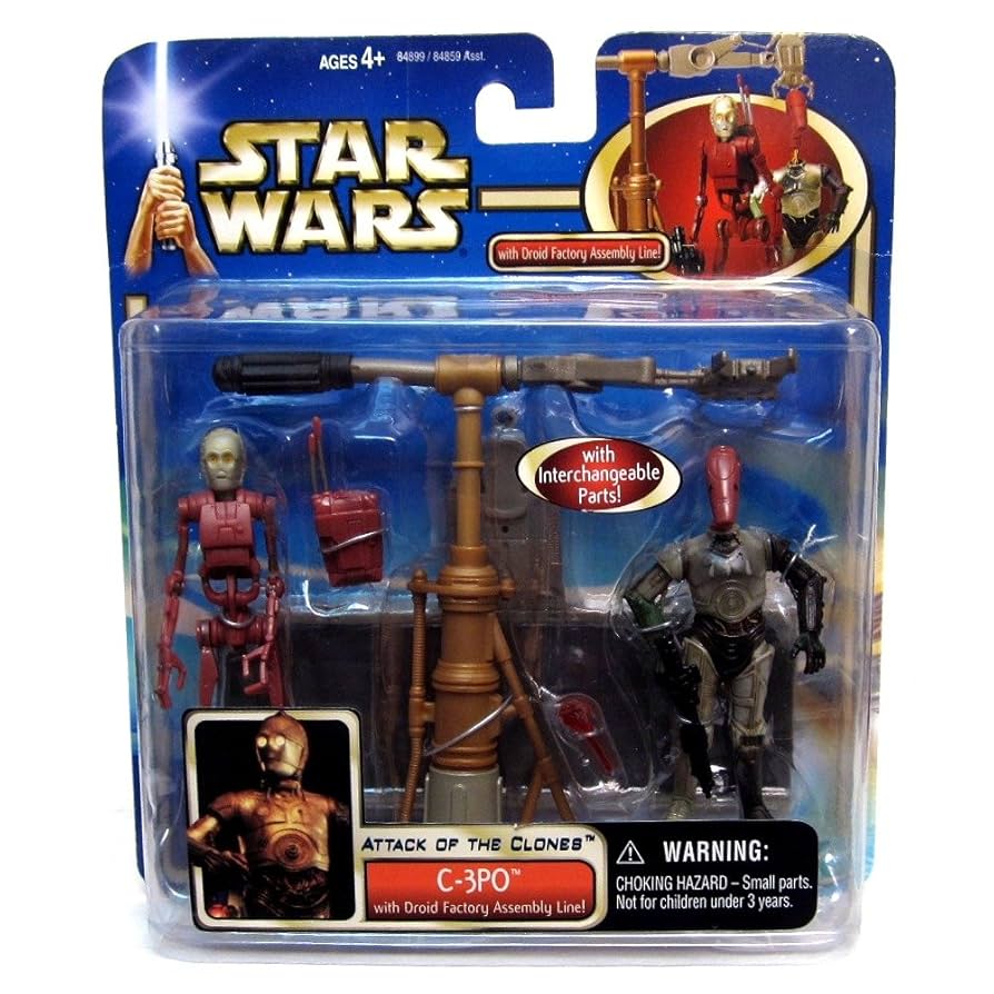 Amazon.com: Star Wars Attack of the Clones C-3Po with Droid