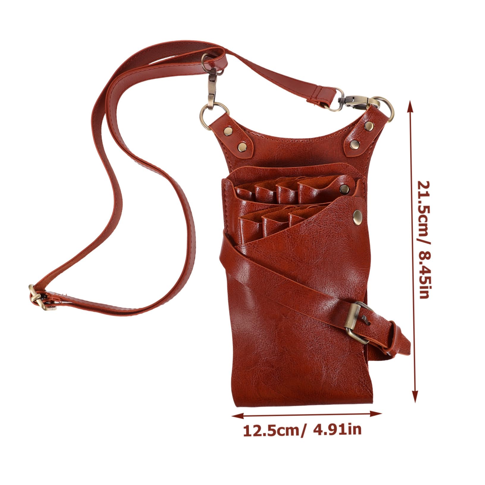 TOVINANNA Hairdressing Scissors Kit Bag Barber Comb Pouch Scissors Pocket Adjustable Belt for Styling Tools