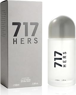 A CENTER Hers 717 For Women Eau de Parfum 3.3 Fl Oz 100ml | Amber Vanilla Gourmand Fragrance | Rum Passionfruit Gardenia Musk Vanilla Tonka Bean Cologne | Daily Use Perfume Spray Gift