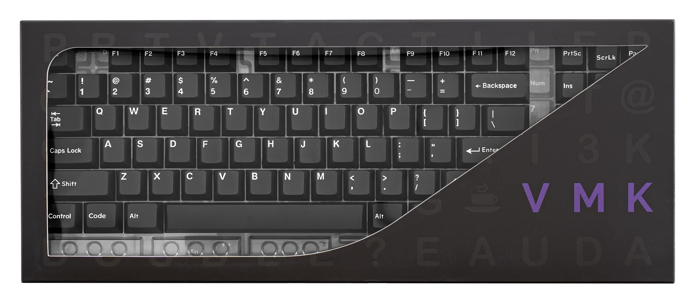 Amazon.com: MK x Vortex White on Black Keycap Set 171 Keys Double