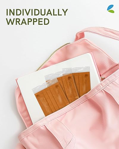 Miniatura 35 de FriCARE Mascarillas desechables para adultos, 4 capas ASTM nivel 3, protección contra alergias, envueltas individualmente, paquete de 50, surtido