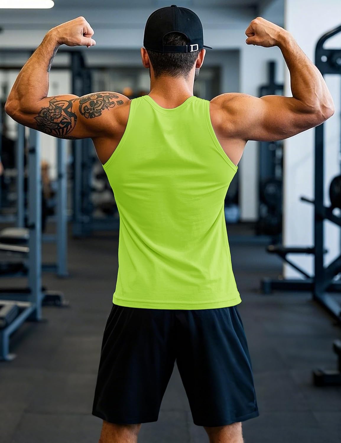 MAGCOMSEN Mens Workout Tank Tops Muscle Athletic Gym Cotton Undershirt Sleeveless Shirts - Image 2