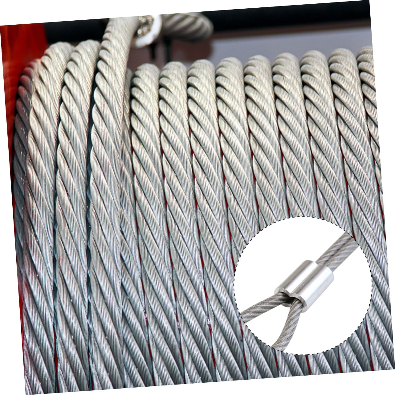 Morsetto per Fune D'acciaio con Doppio Foro, 320 Pezzi | Acciaio Inox Argento, Manicotto ad Anello per Giunzione Cavo, Uso per Wedding e Lavori Agricoli