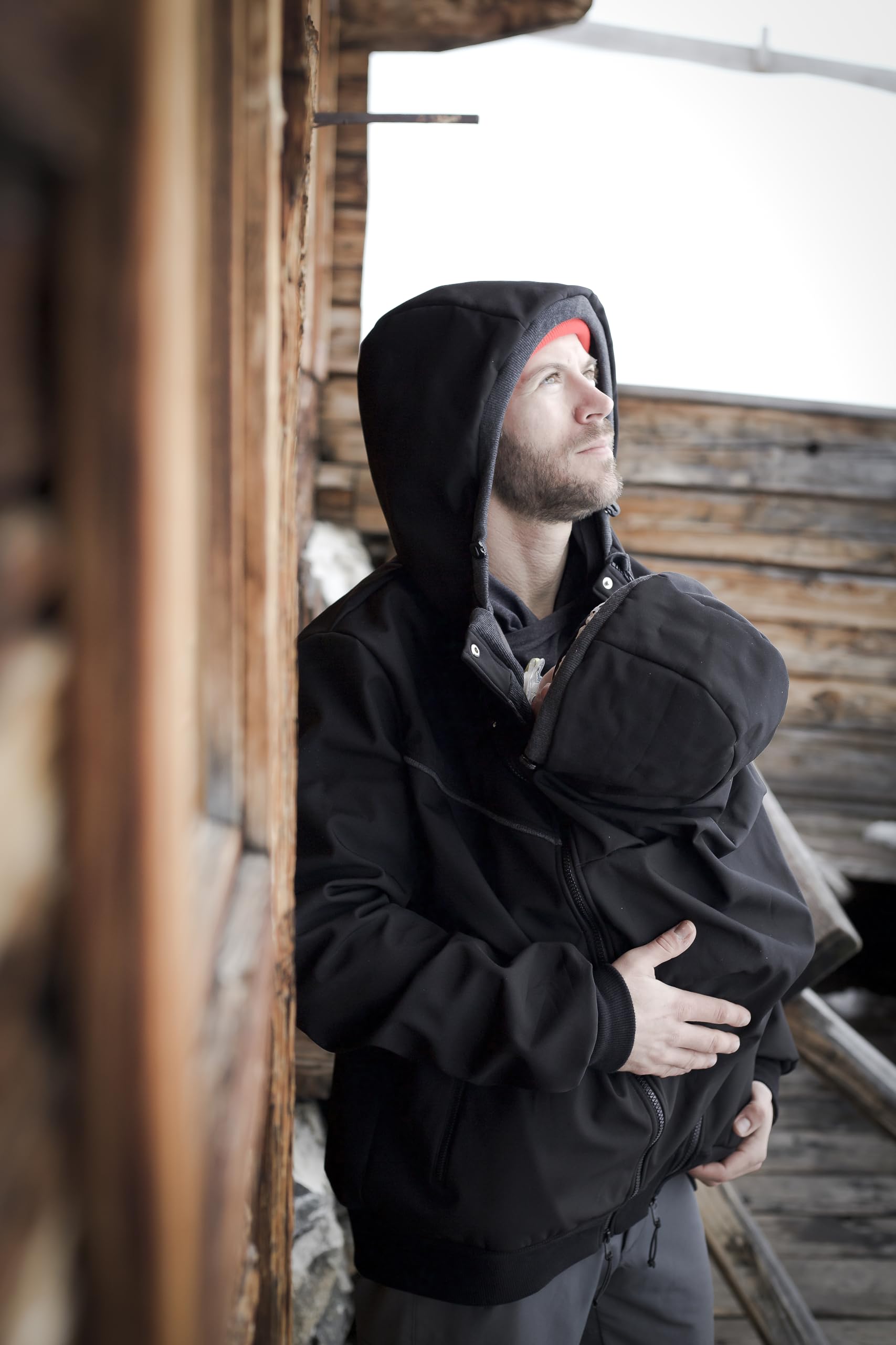 Viva la Mama - Männerjacke zum Babytragen aus Softshell - Explorer