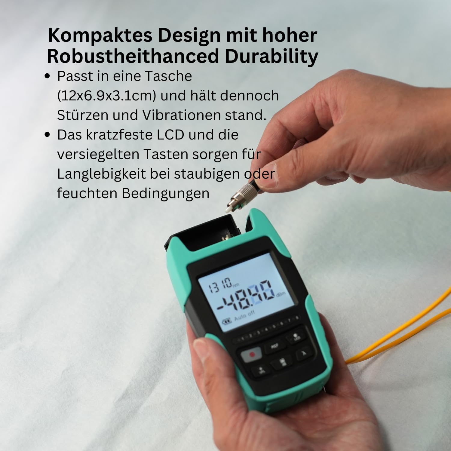 TM530 4 in 1 Optical Power Meter with VFL RJ45 LED Light LWL Optisches Leistungsmessgerät