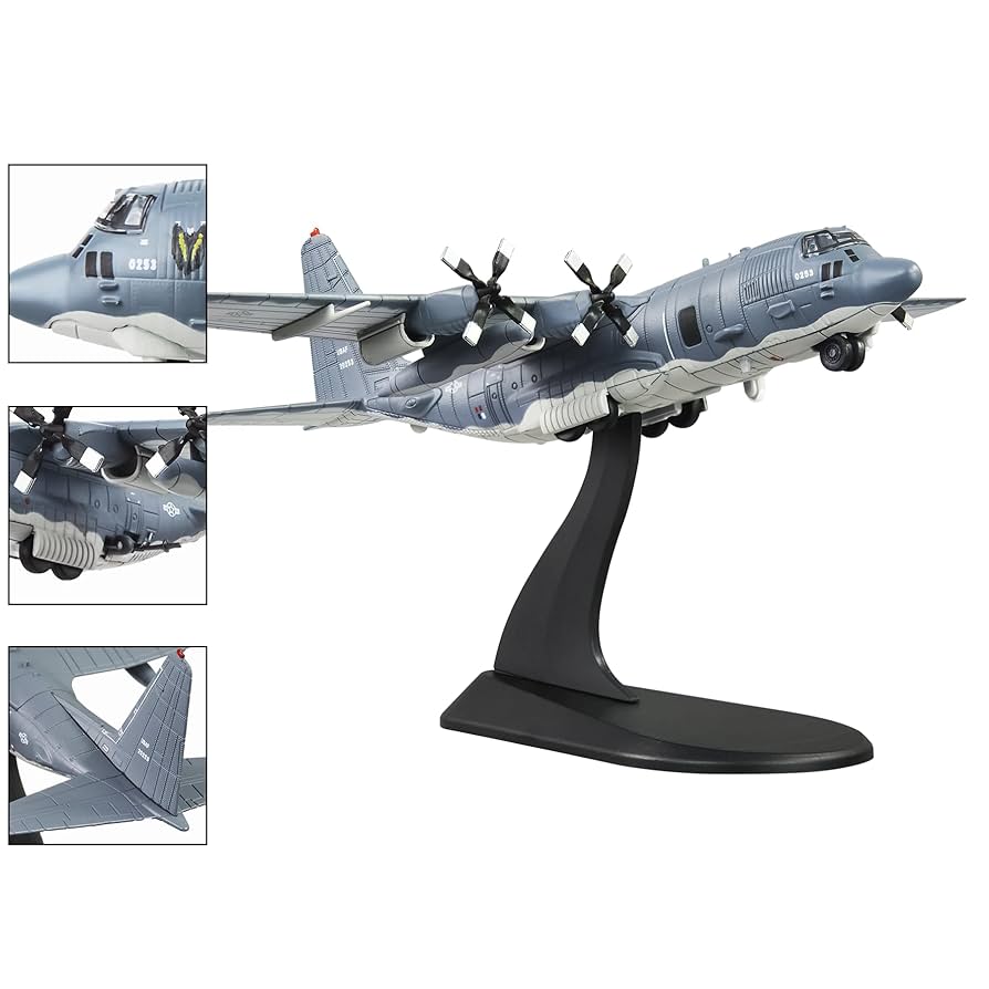 Aviation Fighters Series ⭐︎1/144 AC-130U Amazon.com: Busyflies Fighter Jet Model AC130U Attack