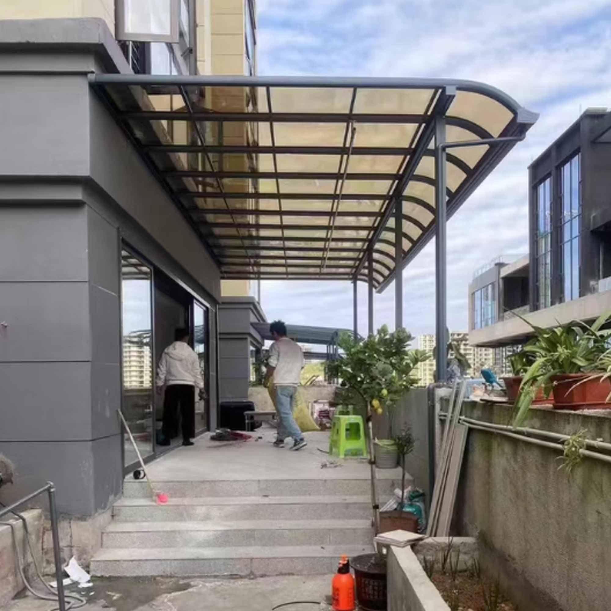 Panel de techo de policarbonato transparente de 1,2 mm de grosor, duradero, repuesto perfecto para patios y divisores (marrón, 1 x 6 m)