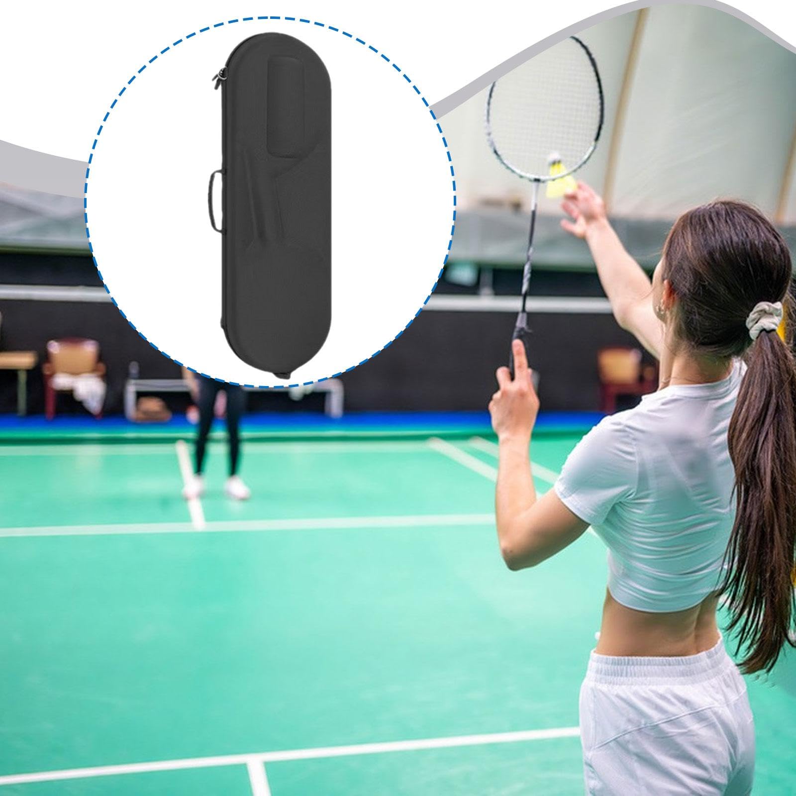 Homyl Borsa Porta Racchetta Badminton Custodia Eva Impermeabile Leggera con Manico Ideale per Adulti Uomini Adatta per Sport Viaggi Competi