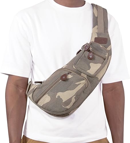 Miniatura 2 de Rothco Bolso bandolera de lona - Mochila cruzada pequeña - Mochilas casuales