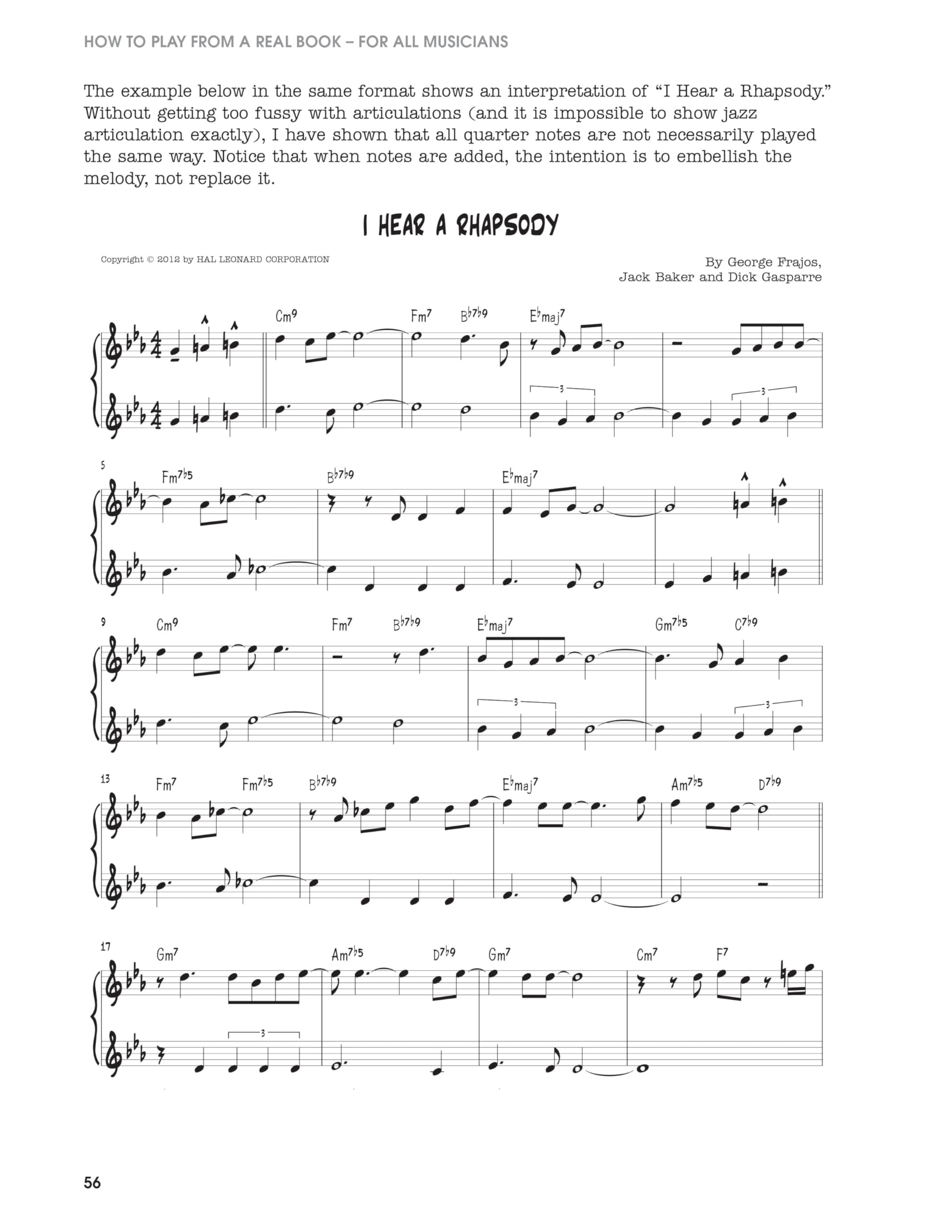 Robert rawlins : how to play from a real book - tous les instruments: For All Musicians