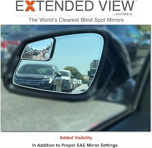 Miniatura 7 de NXTGEN - Espejos de visión extendida, compatibles con Toyota Supra 2020, espejos MKV Supra de punto ciego, juego de 2 piezas (izquierdo y derecho)