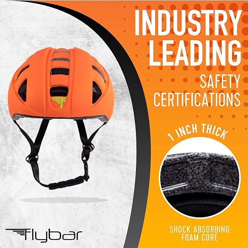Miniatura 2 de Flybar Casco para niños casco ajustable duradero para bicicleta, monopatín, scooter y actividades BMX, de 3 a 14 años