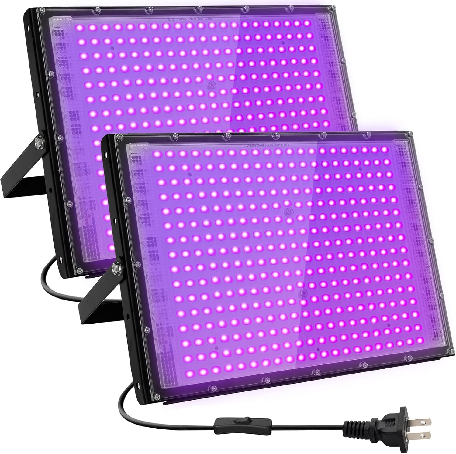 300W LED Black Lights for Glow Party, Halloween Black Light Flood Light IP65 Waterproof 395nm UV Blacklight Floodlight Purple Black Light Spotlight Fluorescent UV Light Lamp for Decor (2 Pack) 300W LED Black Lights for Glow Party, Halloween Black Light Flood Light IP65 Waterproof 395nm UV Blacklight Floodlight Purple Black Light Spotlight Fluorescent UV Light Lamp for Decor (2 Pack)