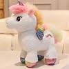 Trayosin Cuddly Toy Unicorn Plush Rainbow Soft Toy for Cuddling and Playing Plush Toy Cuddly Toy Cute Teenager Heart Plush Doll Gift (25 cm White)