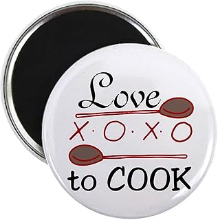 CafePress Love To Cook Magnets 2.25" Round Magnet, Refrigerator Magnet