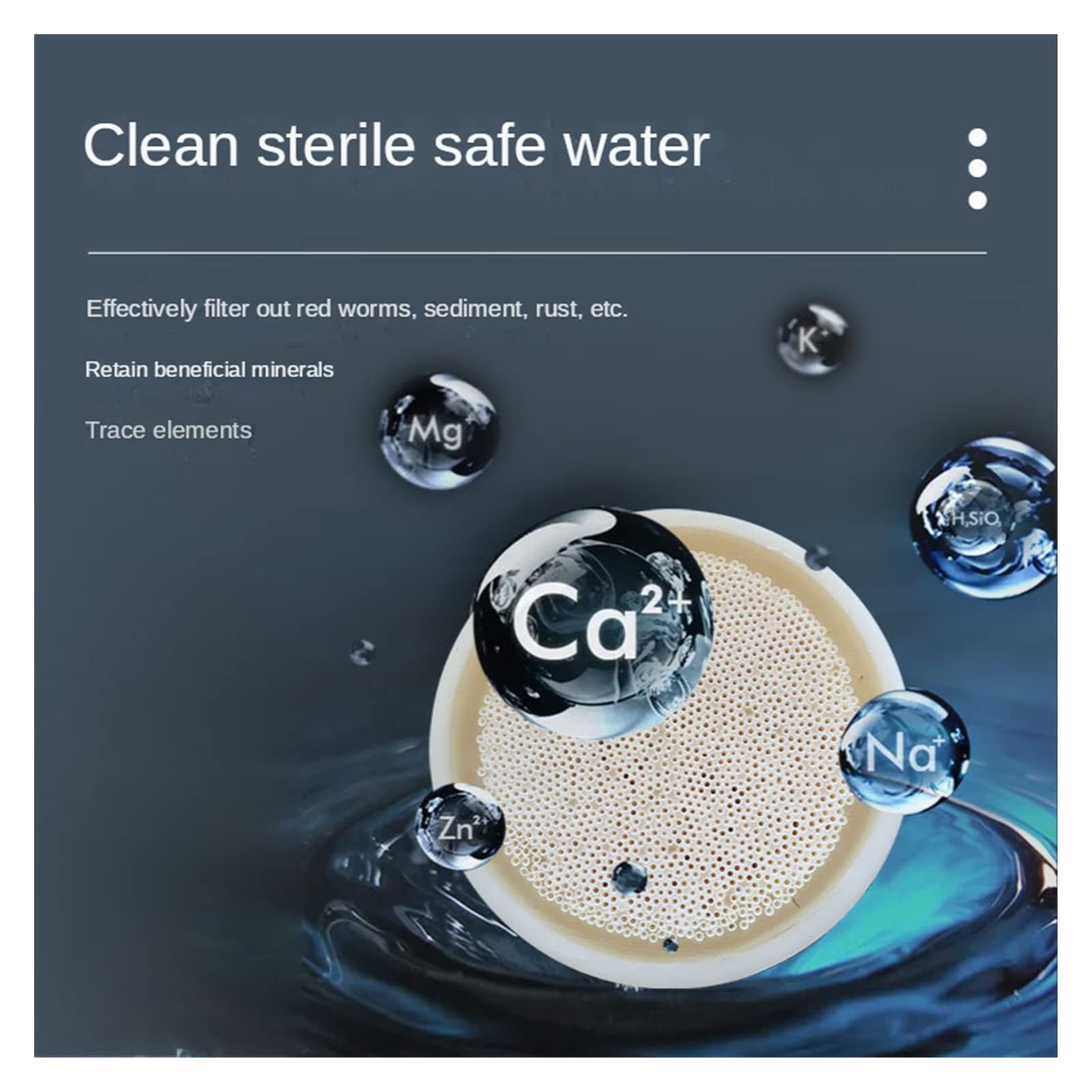 Membrana de ultrafiltración, filtro purificador agua fibra hueca, grifo, repuesto en el sabor del agua. Fácil instalación