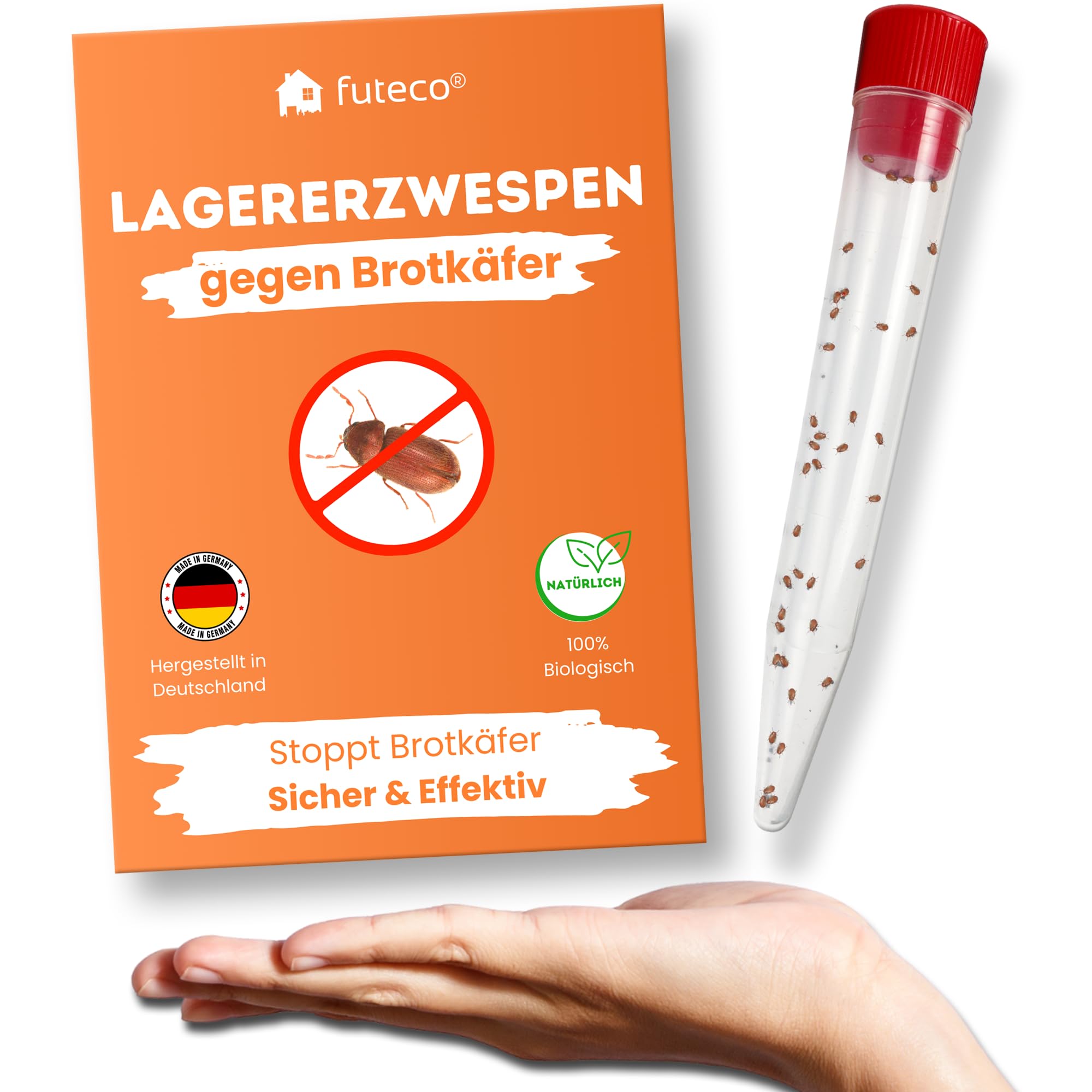 Futeco® – Lagererzwespen gegen Brotkäfer & Co