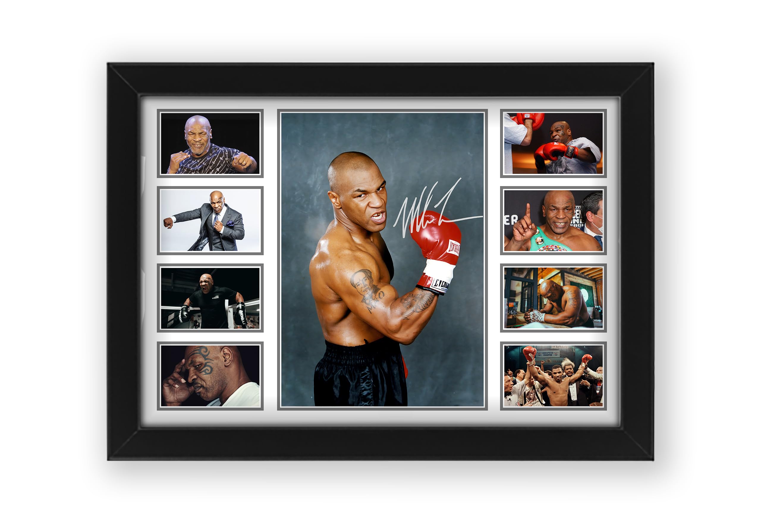 Mike Tyson Poster Print - Limited Edition Autograph Fan Gift – Collectible Memorabilia Merchandise (Unframed A3 (30x40cm))