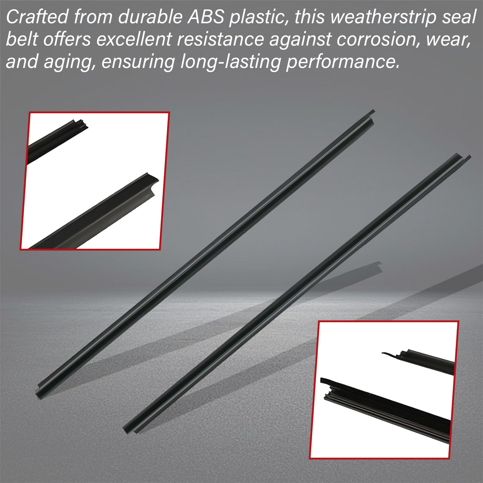 Weatherstrip Window Molding Trim Seal Belt Replacement For - View #3