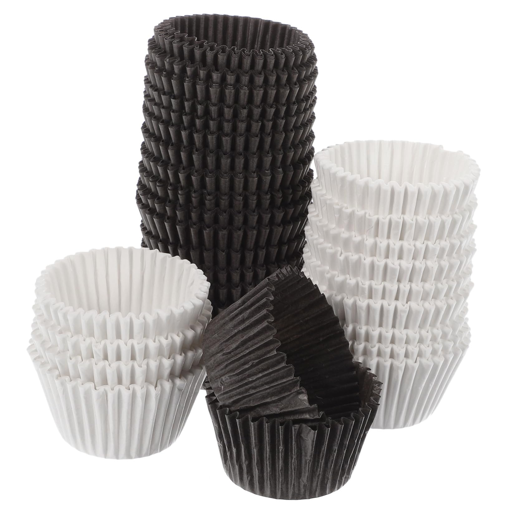 Cabilock 1000 piezas Unidades Moldes Grandes para Cupcakes Papel Grasa y Marrón para Fiestas Cumpleaños Bodas Decoraciones Postres
