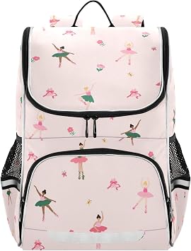 Ballerina Backpack for School Bag Teen Kids Boys Girls