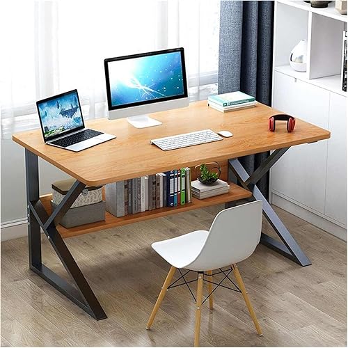Miniatura 8 de Escritorio para computadora, mesa de estudio, escritorio de computadora de 47.2 in, mesa de estudio para computadora portátil, mesa de estudio con