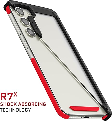 Miniatura 4 de Ghostek ATOMIC - Funda delgada para Galaxy S23 Plus con parte trasera transparente y parachoques de metal de aluminio, protección de carga