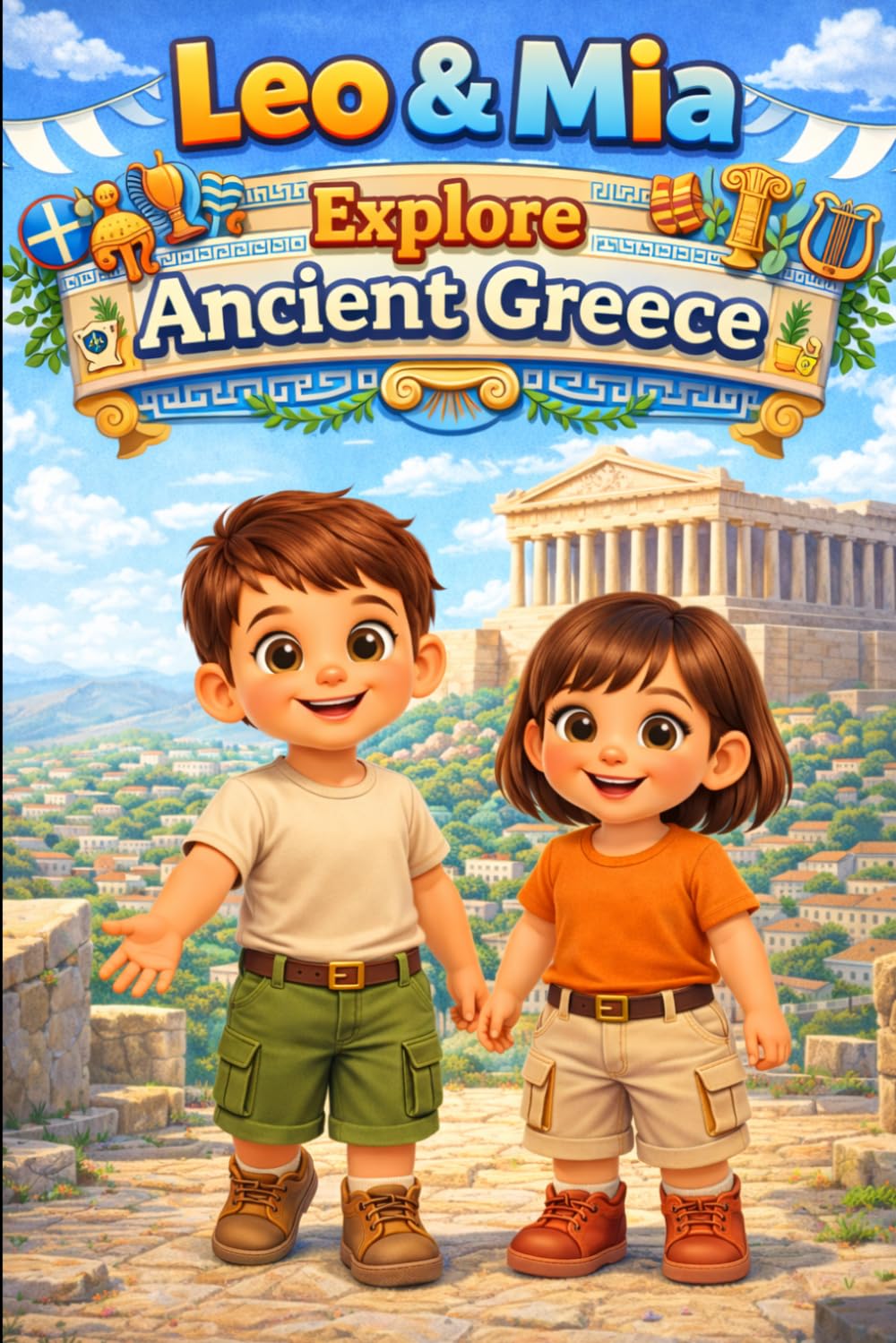 Leo & Mia Explore Ancient Greece: Greek Gods, Temples, and the Olympic Games | Fun Ancient History Adventure | Easy English Story for Kids and ESL Beginners (Leo & Mia Explore the World)