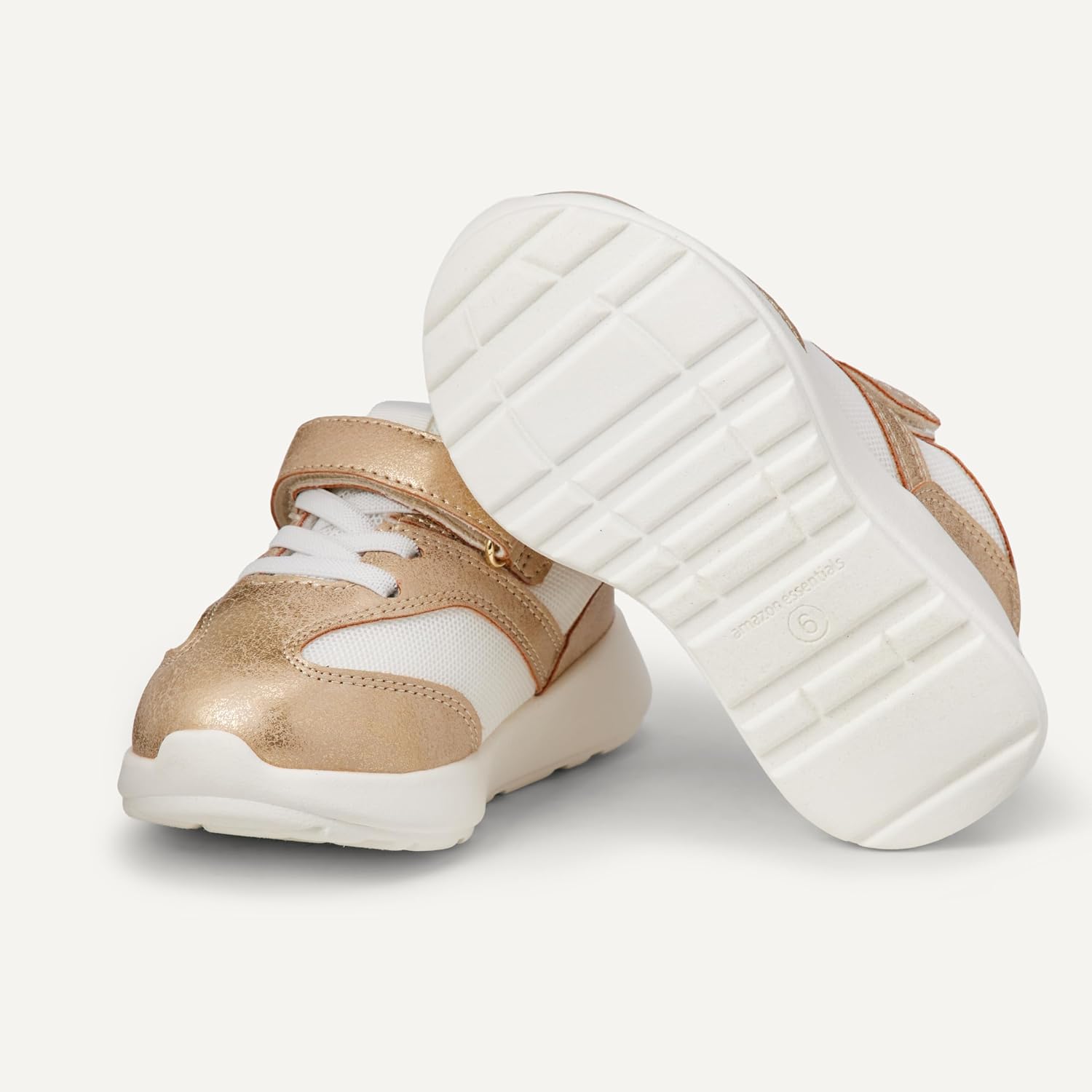 Amazon Essentials Unisex Kids and Toddlers' Hook and Loop Athletic Sneakers for Boys and Girls