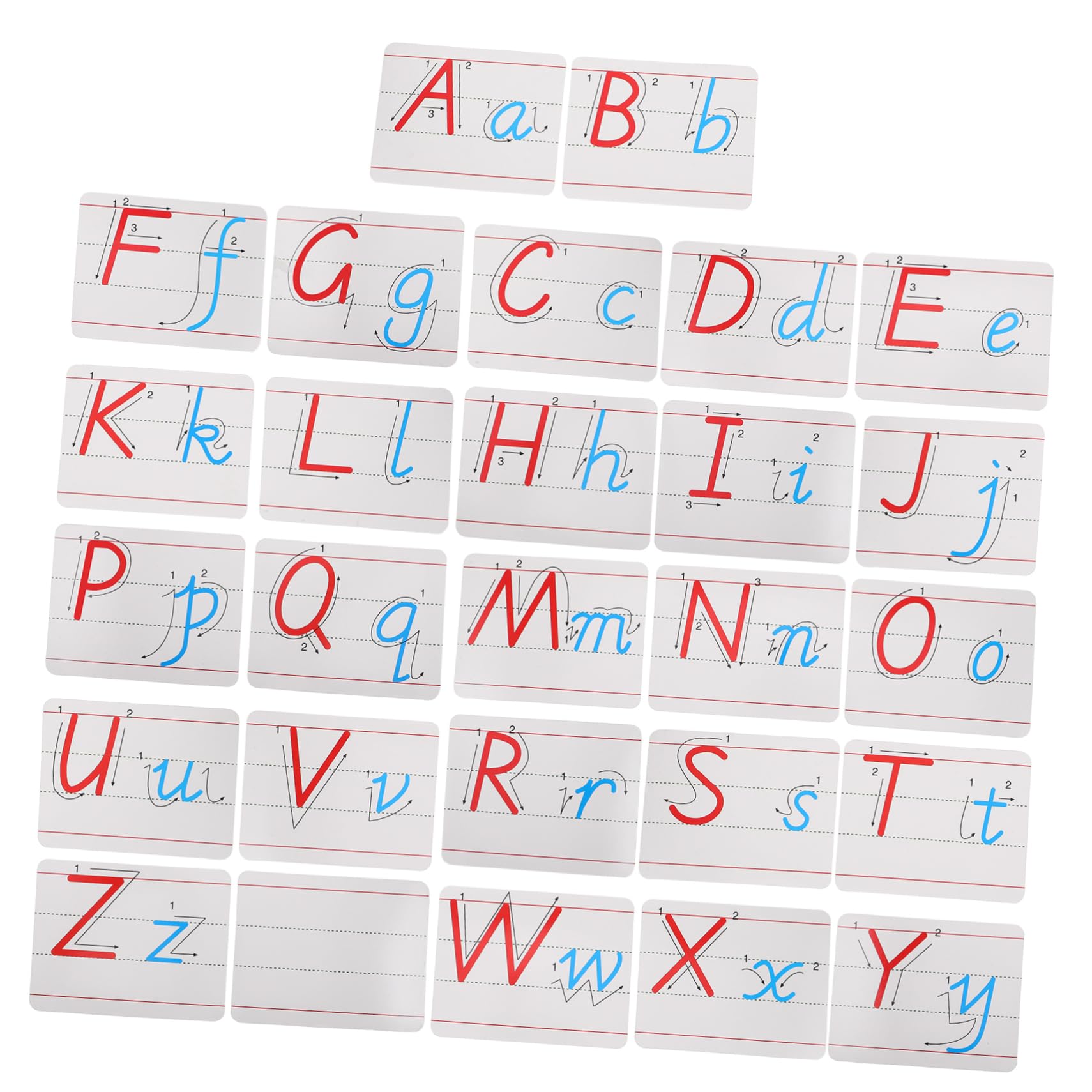 VILLCASE Cute Refrigerator Magnets 1 Set of Alphabet Magnets Flat Fridge Letters for Preschool Spelling Games